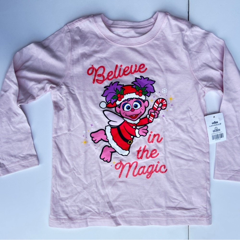Sesame Street YOUTH Pink Long Sleeve Shirt